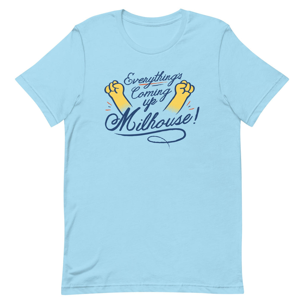 Everything's Coming Up Milhouse! Men's Signature Tee Hoodie, Sweatshirt | CoreVibeTees.com (Image 4)
