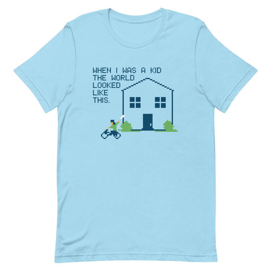 When I Was A Kid The World Men's Signature Tee Hoodie, Sweatshirt | CoreVibeTees.com (Image 1)