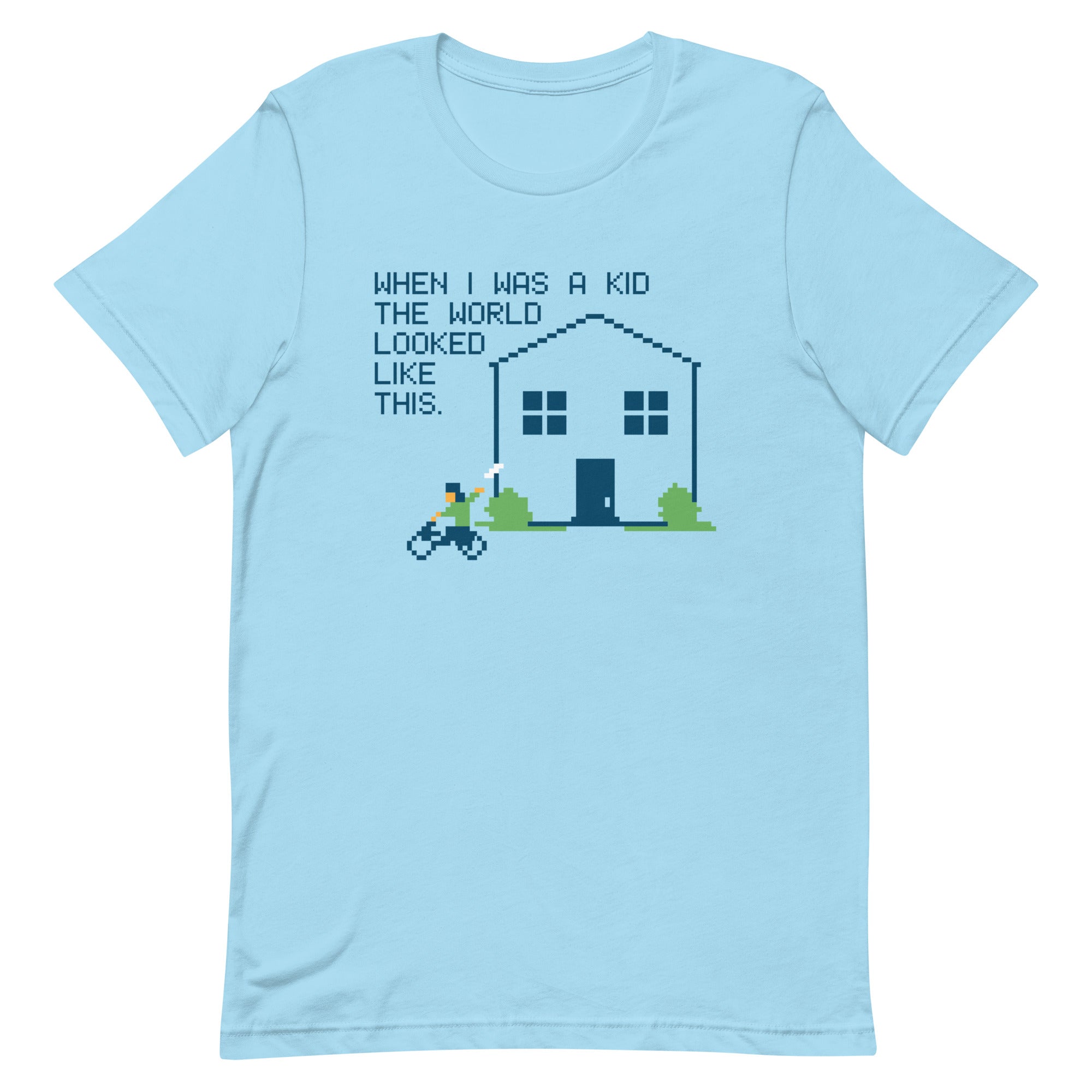 When I Was A Kid The World Men's Signature Tee Hoodie, Sweatshirt | CoreVibeTees.com (Image 1)