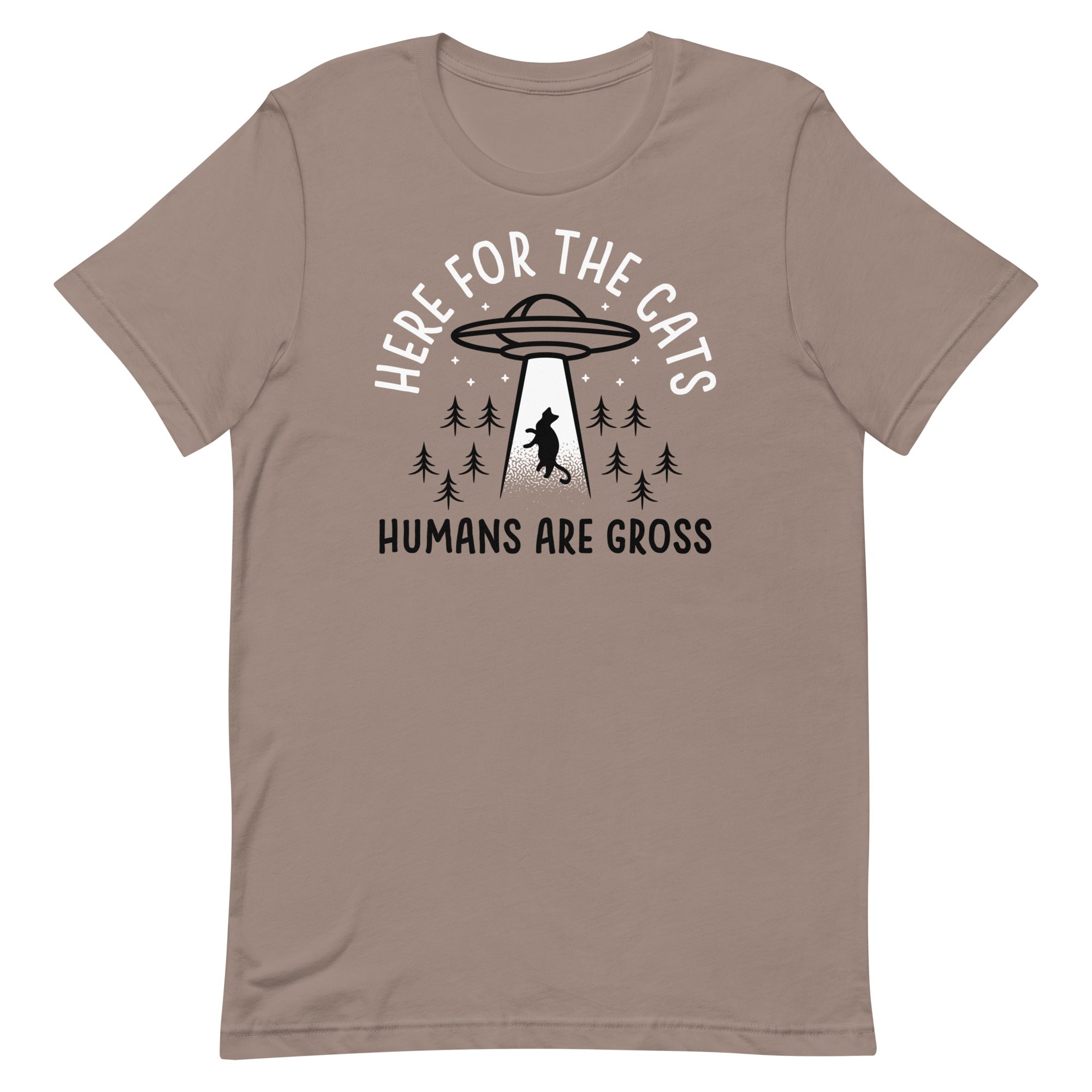 Here For The Cats, Humans Are Gross Men's Signature Tee Hoodie, Sweatshirt | CoreVibeTees.com (Image 3)