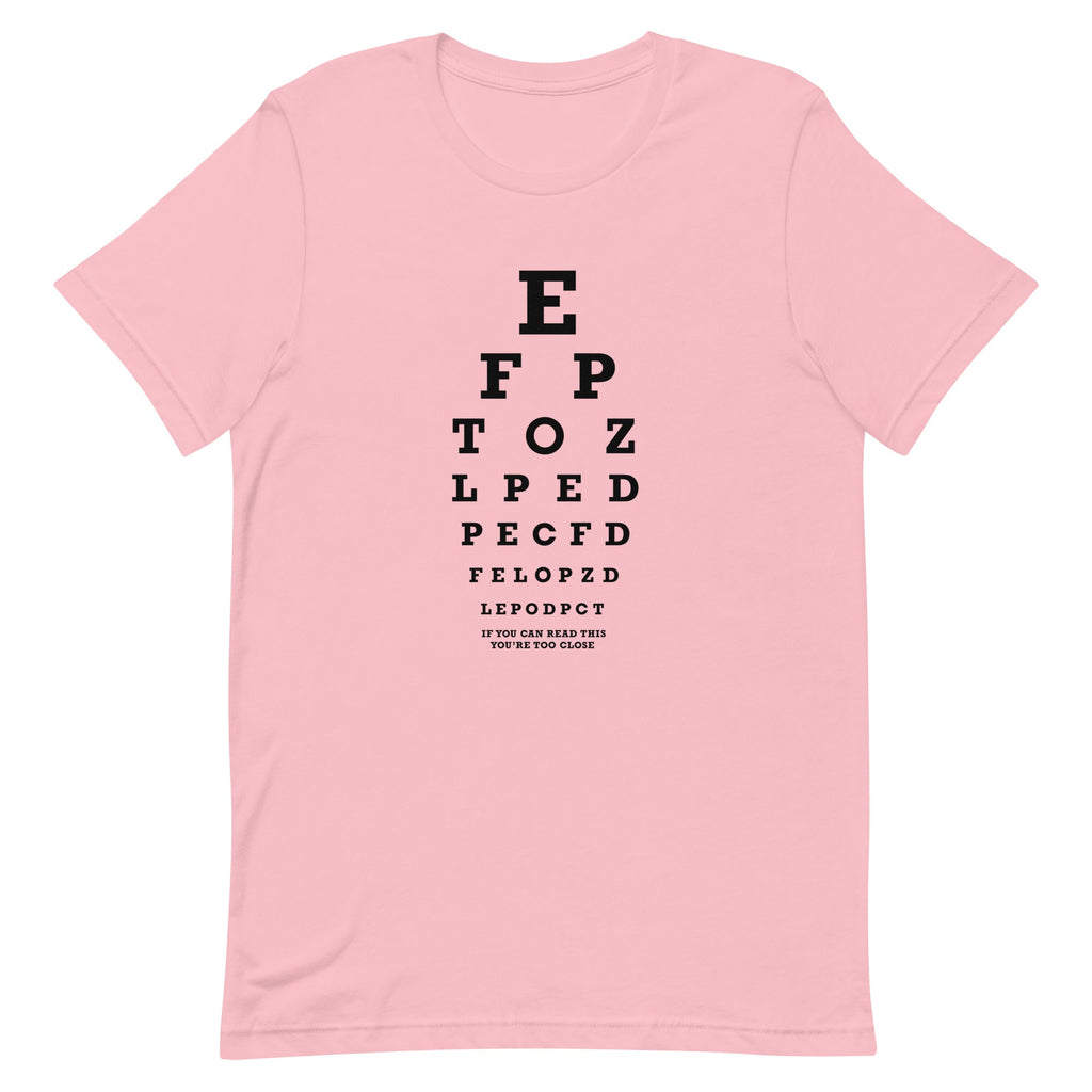 Too Close Eye Chart Men's Signature Tee Hoodie, Sweatshirt | CoreVibeTees.com (Image 5)