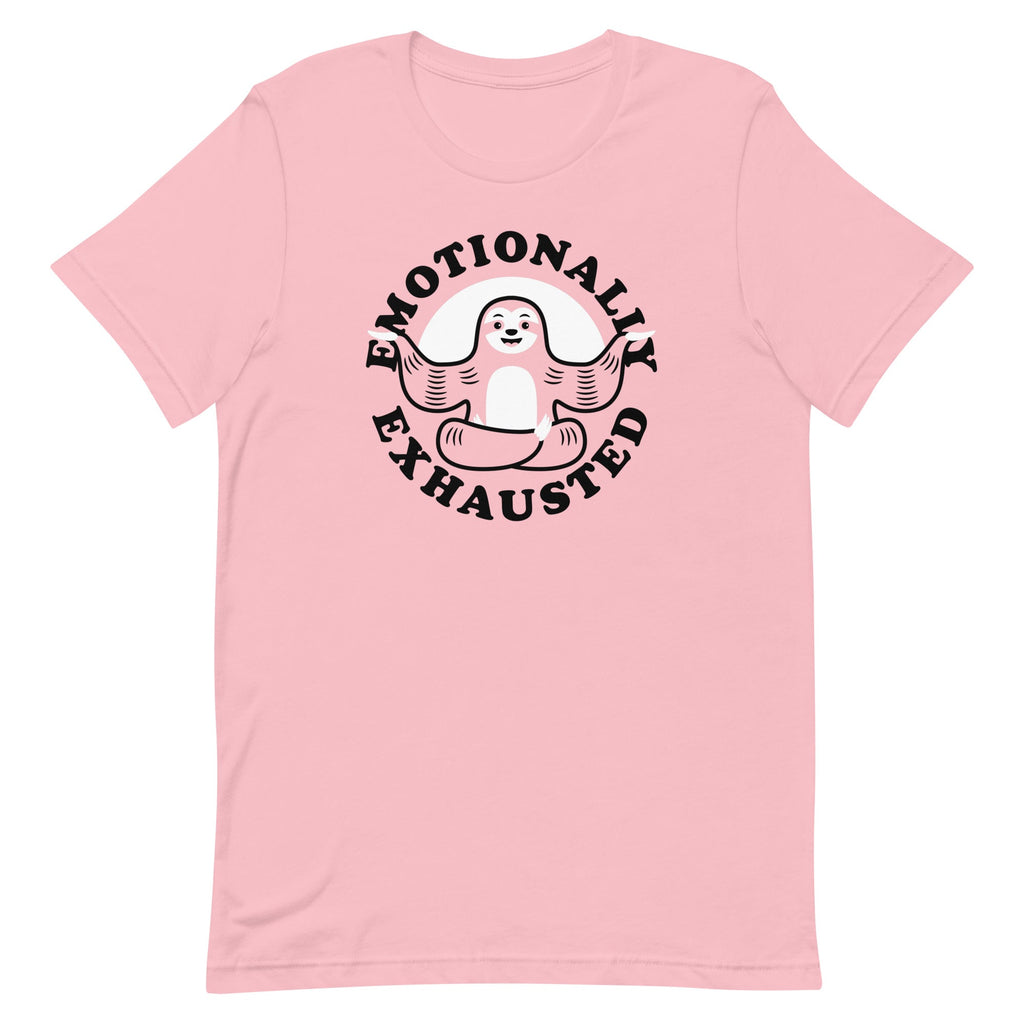 Emotionally Exhausted Men's Signature Tee Hoodie, Sweatshirt | CoreVibeTees.com (Image 2)
