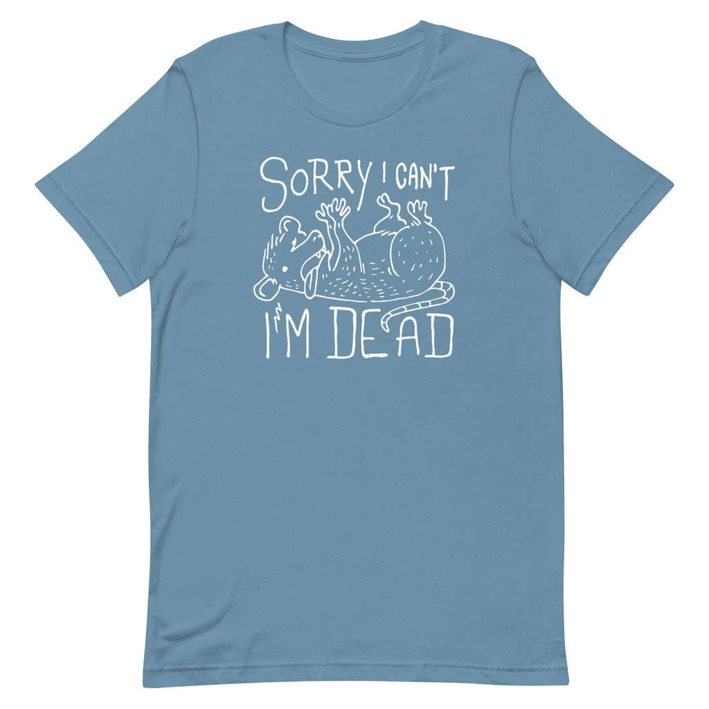 Sorry I Can't I'm Dead Men's Signature Tee Hoodie, Sweatshirt | CoreVibeTees.com (Image 4)