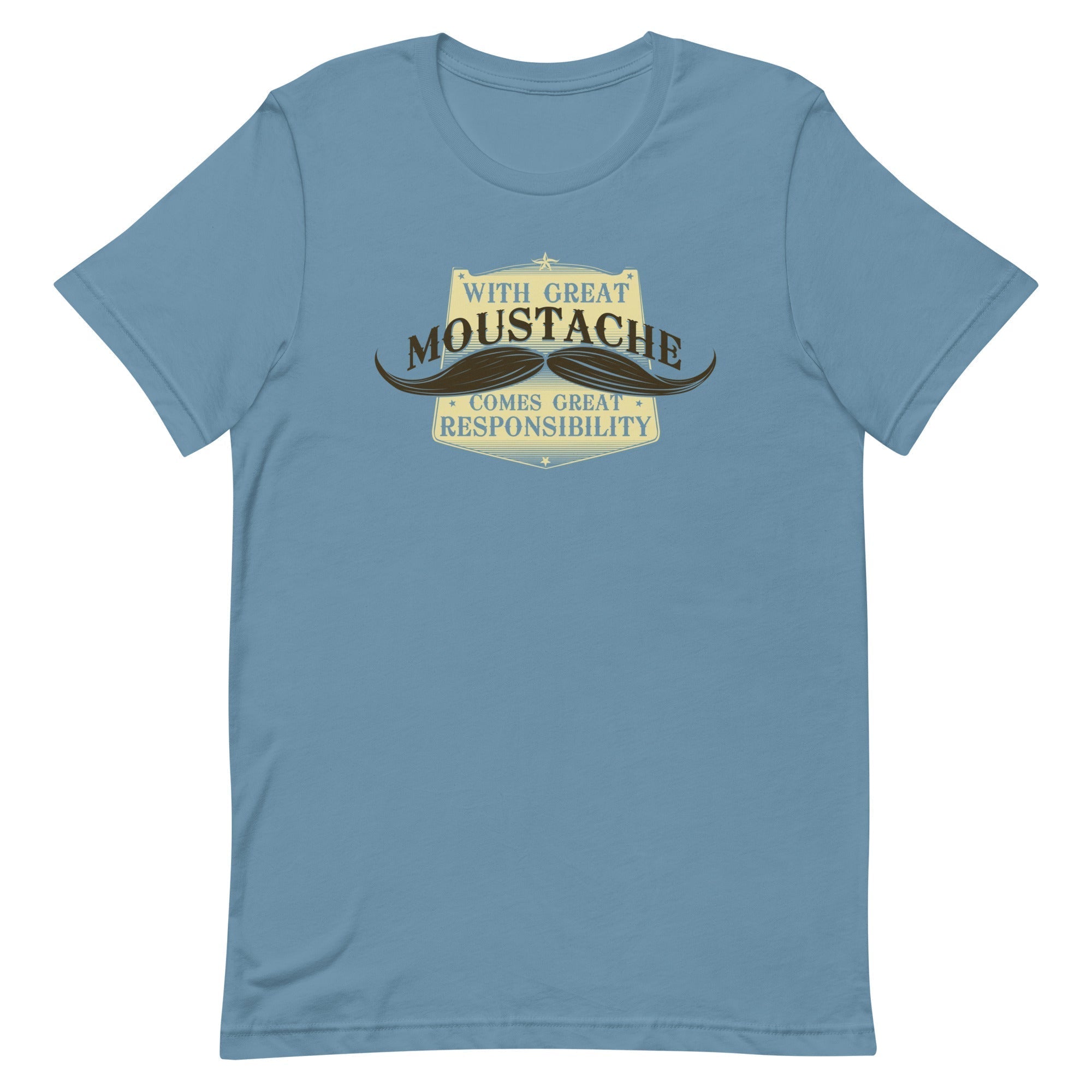 With Great Moustache Men's Signature Tee Hoodie, Sweatshirt | CoreVibeTees.com (Image 3)