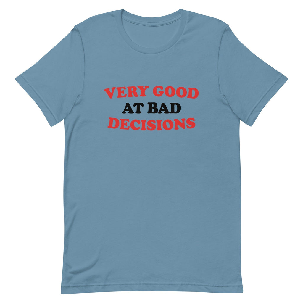 Very Good At Bad Decisions Men's Signature Tee Hoodie, Sweatshirt | CoreVibeTees.com (Image 3)