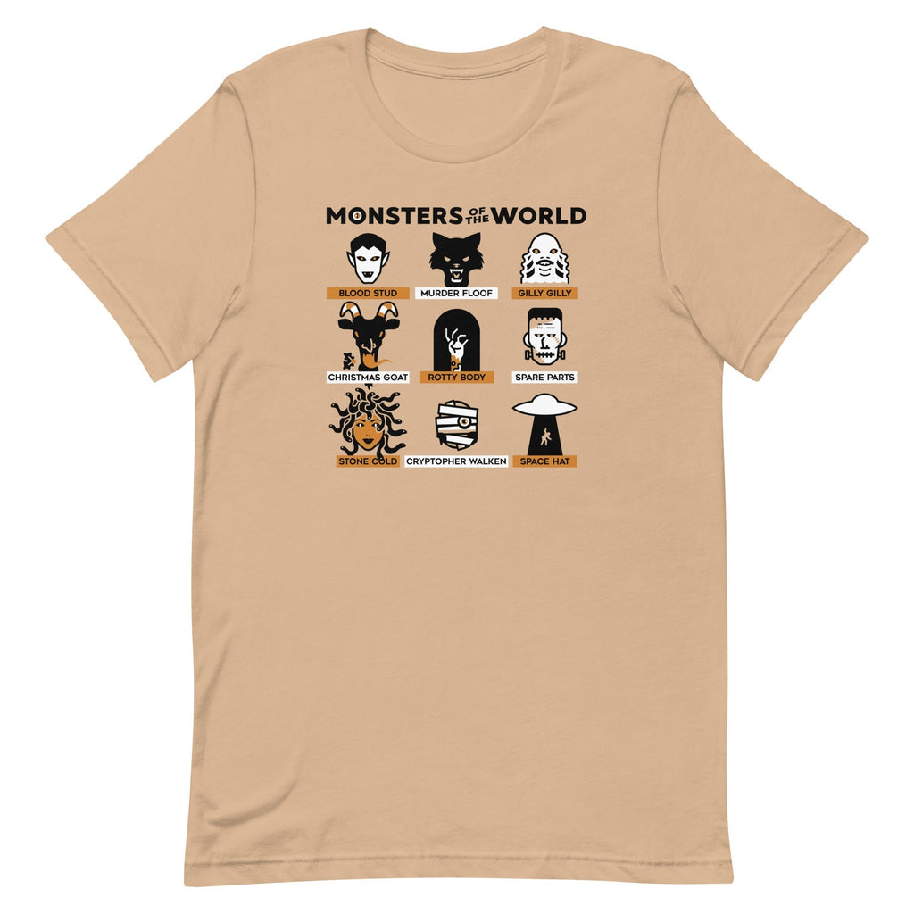 Monsters Of The World Men's Signature Tee Hoodie, Sweatshirt | CoreVibeTees.com (Image 3)