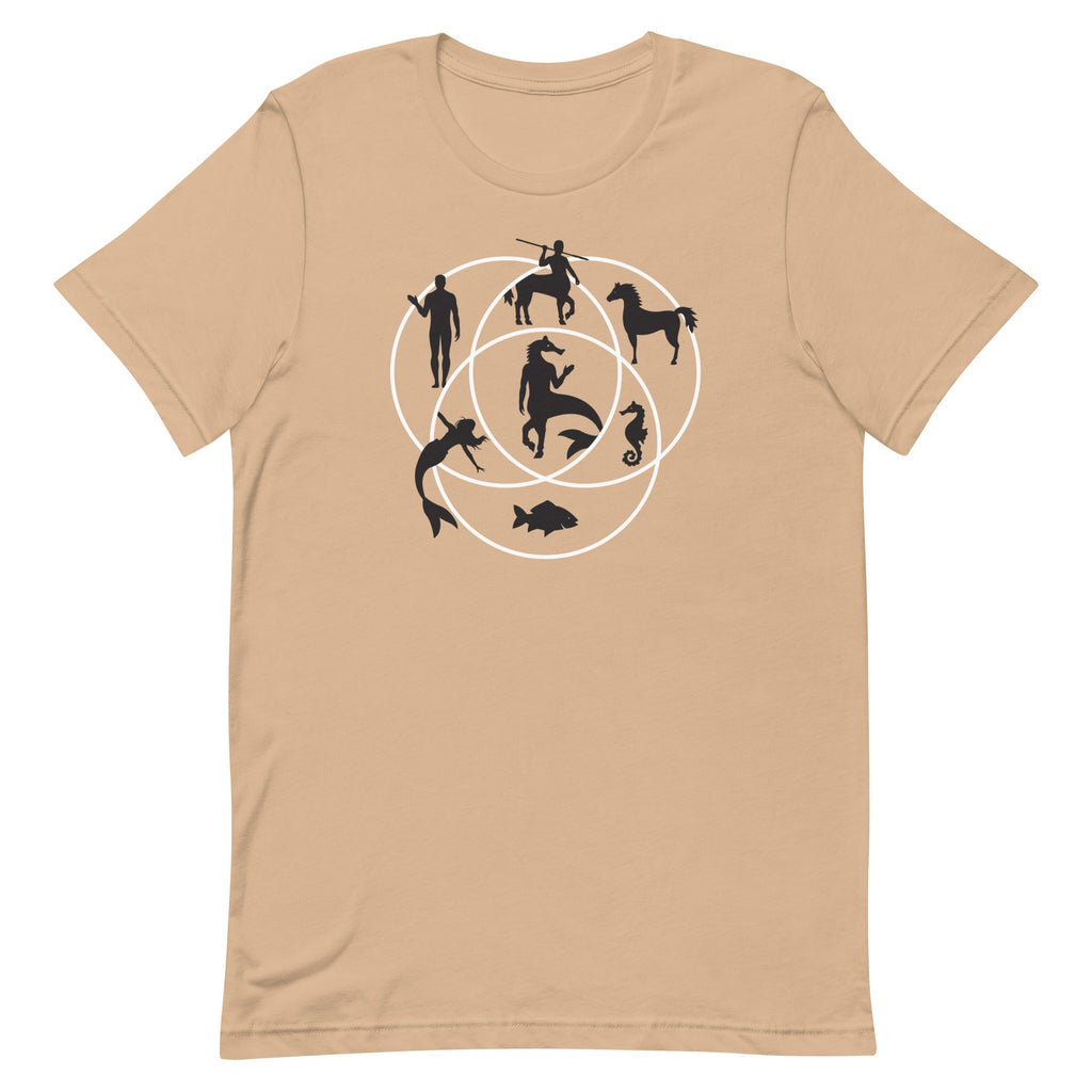 Human Horse Fish Venn Diagram Men's Signature Tee Hoodie, Sweatshirt | CoreVibeTees.com (Image 3)
