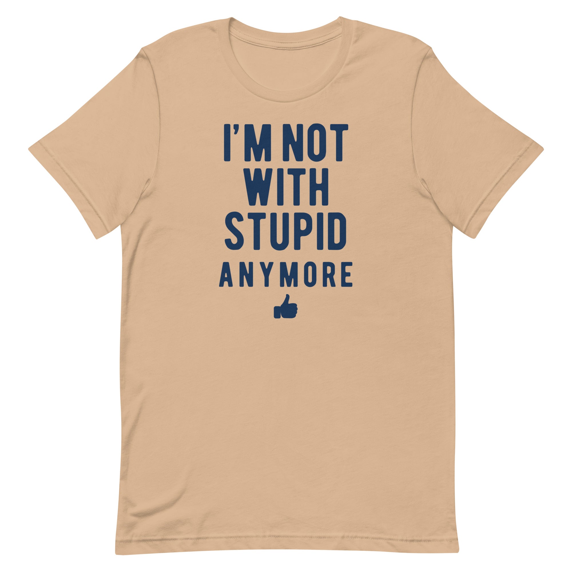 I'm Not With Stupid Anymore Men's Signature Tee Hoodie, Sweatshirt | CoreVibeTees.com (Image 3)