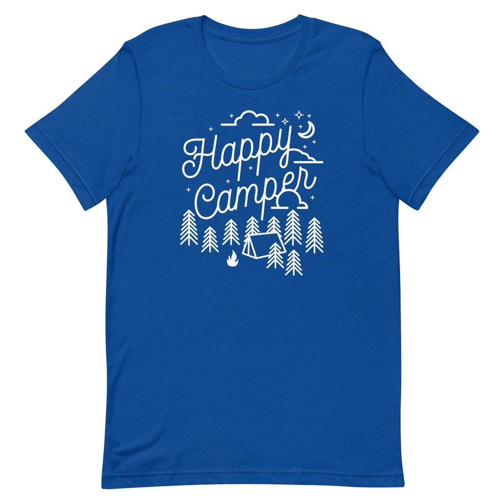 Happy Camper Men's Signature Tee Hoodie, Sweatshirt | CoreVibeTees.com (Image 4)