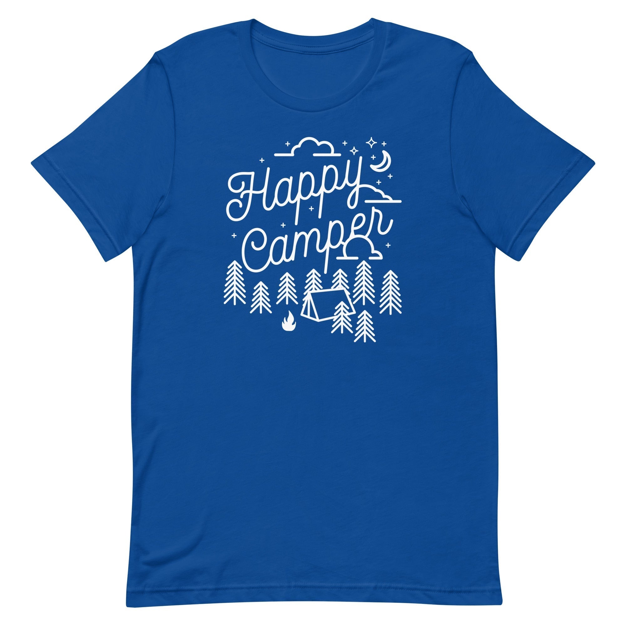 Happy Camper Men's Signature Tee Hoodie, Sweatshirt | CoreVibeTees.com (Image 4)
