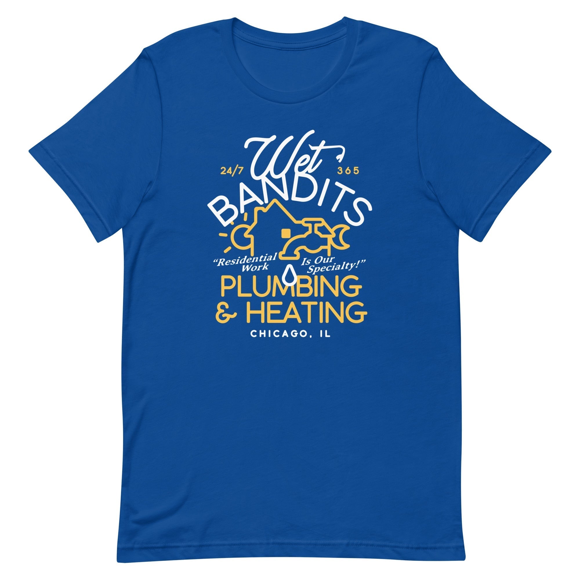 Wet Bandits Plumbing & Heating Men's Signature Tee Hoodie, Sweatshirt | CoreVibeTees.com (Image 5)