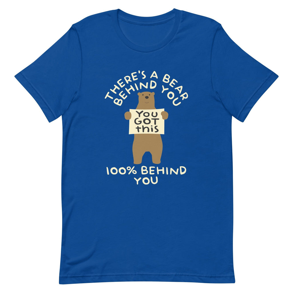 There's A Bear Behind You, 100% Behind You Men's Signature Tee Hoodie, Sweatshirt | CoreVibeTees.com (Image 4)