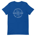 Schrodinger's Cat Walks Into A Bar Men's Signature Tee