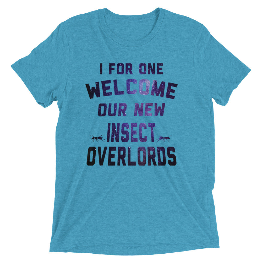 I For One Welcome Our New Insect Overlords Men's Tri-Blend Tee Hoodie, Sweatshirt | CoreVibeTees.com (Image 2)