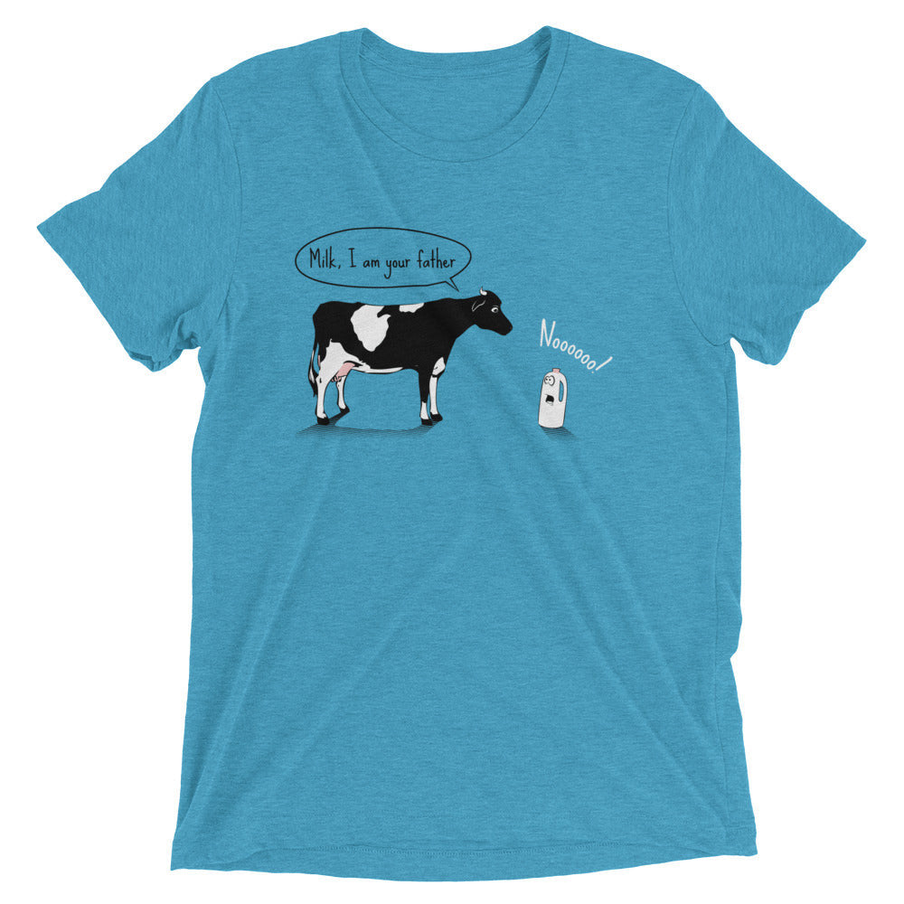 Milk, I am your father Men's Tri-Blend Tee Hoodie, Sweatshirt | CoreVibeTees.com (Image 1)