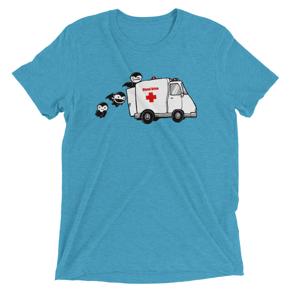 Blood Drive Vampires Men's Tri-Blend Tee Hoodie, Sweatshirt | CoreVibeTees.com (Image 2)