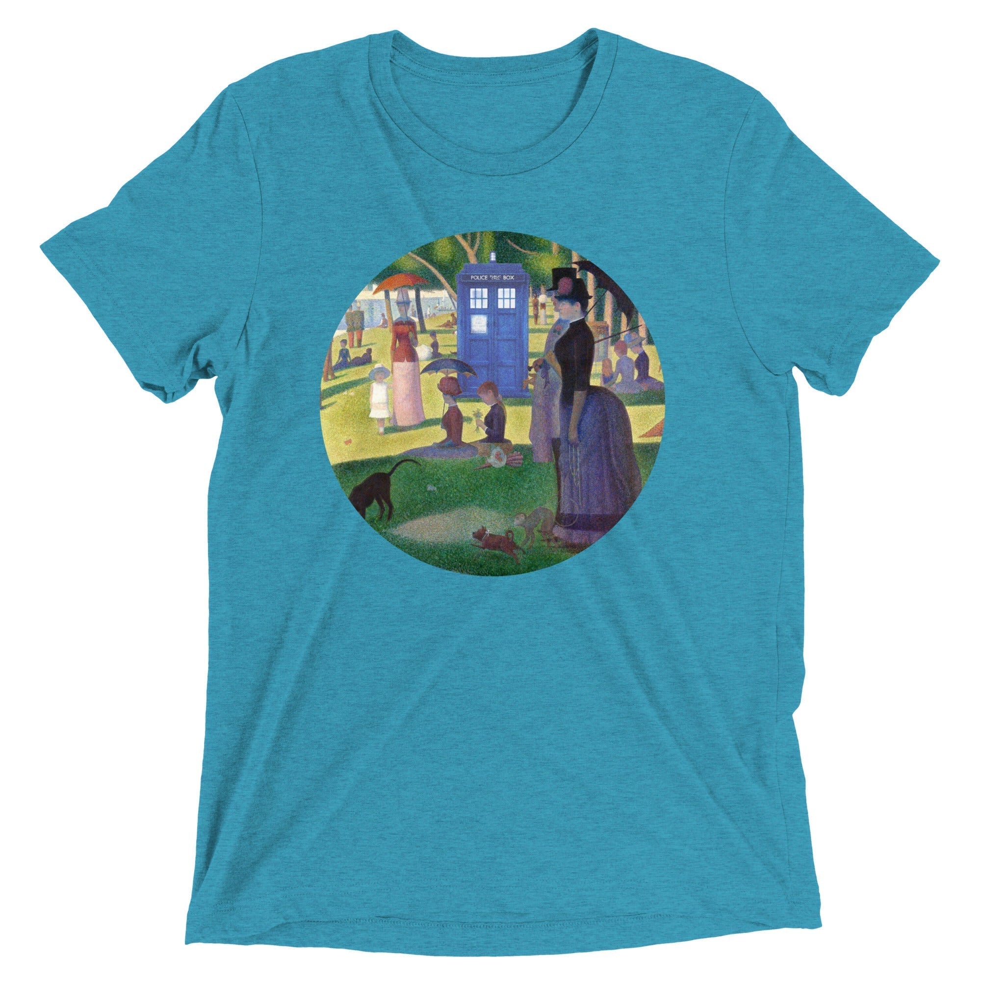 Tardis On La Grande Men's Tri-Blend Tee Hoodie, Sweatshirt | CoreVibeTees.com (Image 5)
