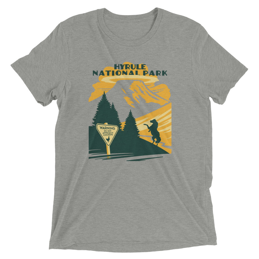 Hyrule National Park Men's Tri-Blend Tee Hoodie, Sweatshirt | CoreVibeTees.com (Image 1)