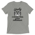 Silently Correcting Your Grammar Men's Tri-Blend Tee Hoodie, Sweatshirt | CoreVibeTees.com (Image 1)