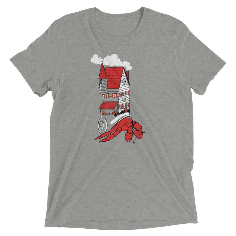 Hermit Home Men's Tri-Blend Tee Hoodie, Sweatshirt | CoreVibeTees.com (Image 1)
