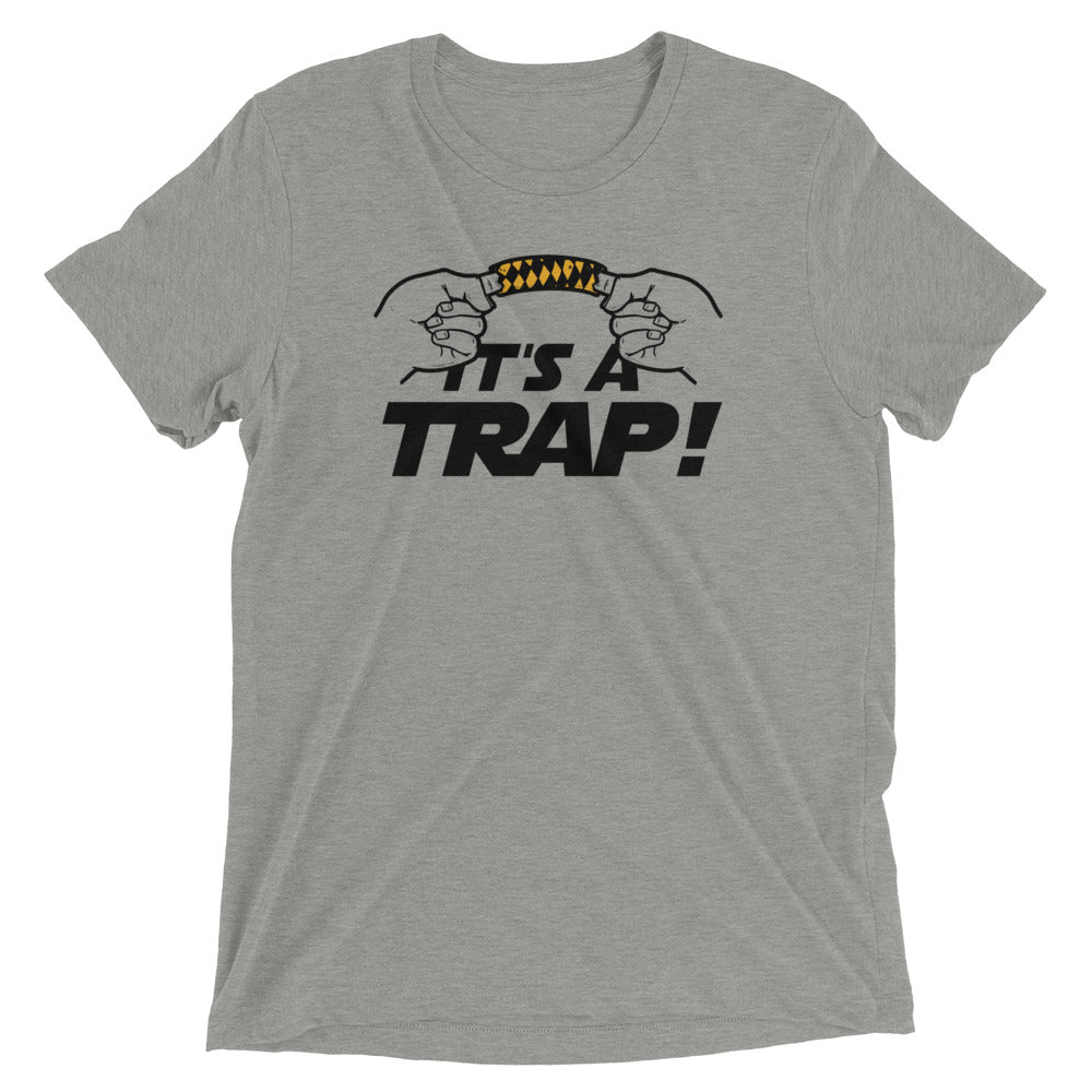 It's A Trap! Men's Tri-Blend Tee Hoodie, Sweatshirt | CoreVibeTees.com (Image 4)