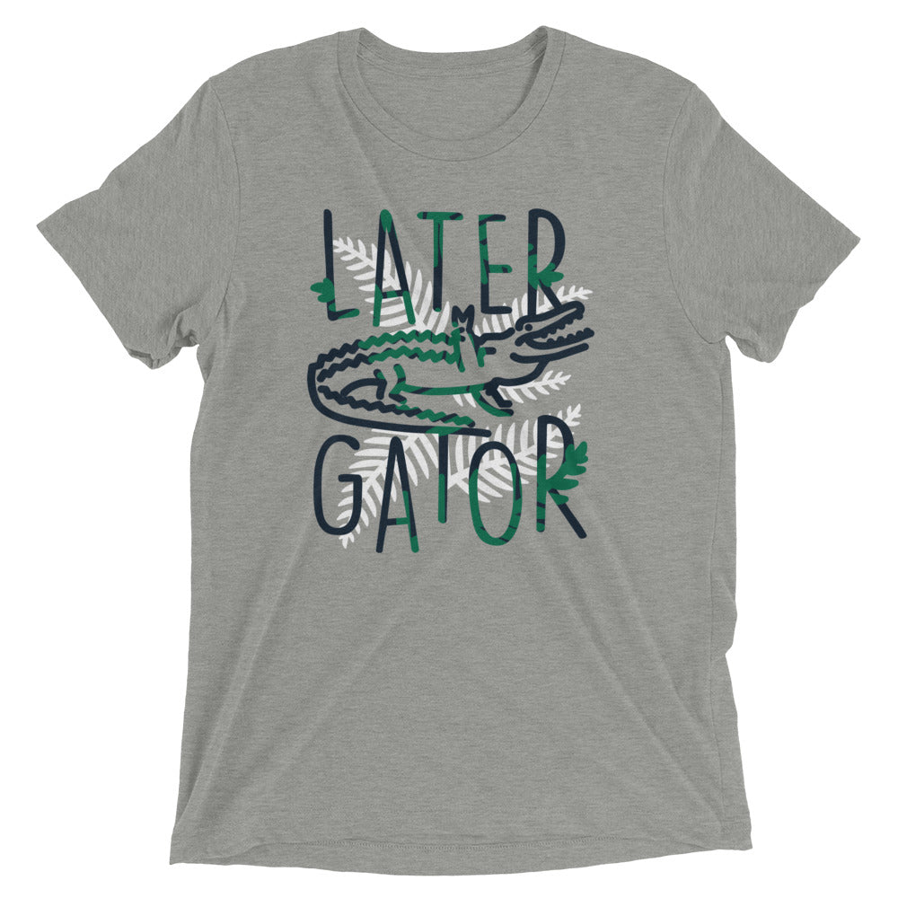 Later Gator Men's Tri-Blend Tee Hoodie, Sweatshirt | CoreVibeTees.com (Image 1)
