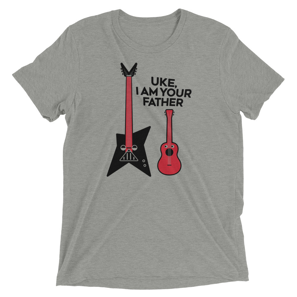 Uke, I Am Your Father Men's Tri-Blend Tee Hoodie, Sweatshirt | CoreVibeTees.com (Image 1)