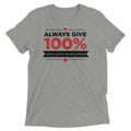 Always Give 100%, Unless You're Donating Blood Men's Tri-Blend Tee Hoodie, Sweatshirt | CoreVibeTees.com (Image 1)