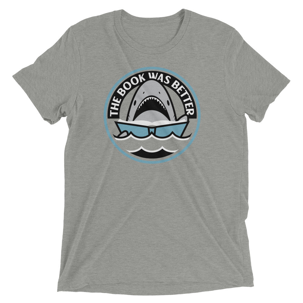 The Book Was Better Men's Tri-Blend Tee Hoodie, Sweatshirt | CoreVibeTees.com (Image 1)