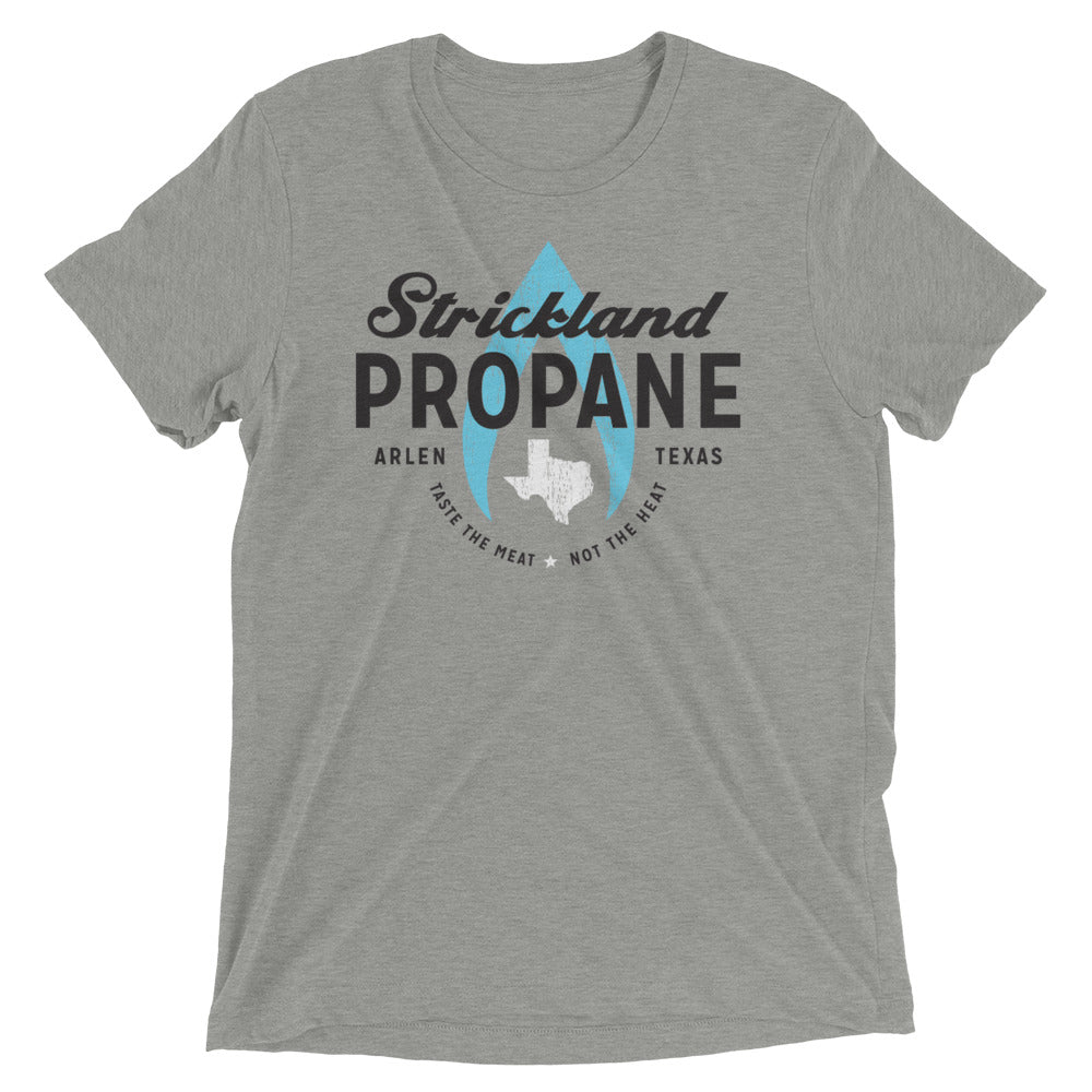 Strickland Propane Men's Tri-Blend Tee Hoodie, Sweatshirt | CoreVibeTees.com (Image 1)