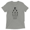 Too Close Eye Chart Men's Tri-Blend Tee Hoodie, Sweatshirt | CoreVibeTees.com (Image 1)