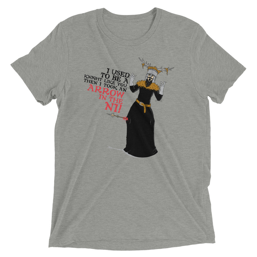 An Arrow In The Ni Men's Tri-Blend Tee Hoodie, Sweatshirt | CoreVibeTees.com (Image 3)