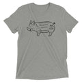 Tasty Pig Cuts Men's Tri-Blend Tee Hoodie, Sweatshirt | CoreVibeTees.com (Image 1)