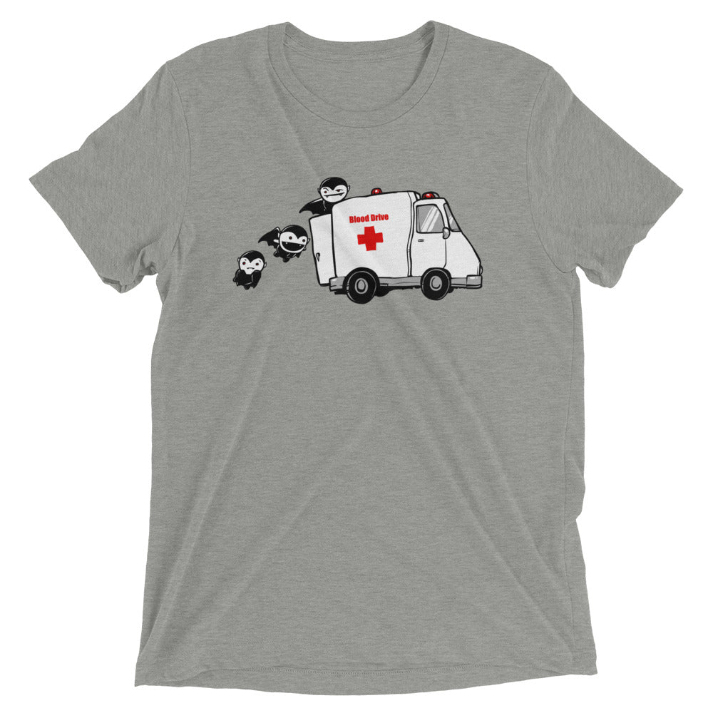 Blood Drive Vampires Men's Tri-Blend Tee Hoodie, Sweatshirt | CoreVibeTees.com (Image 1)