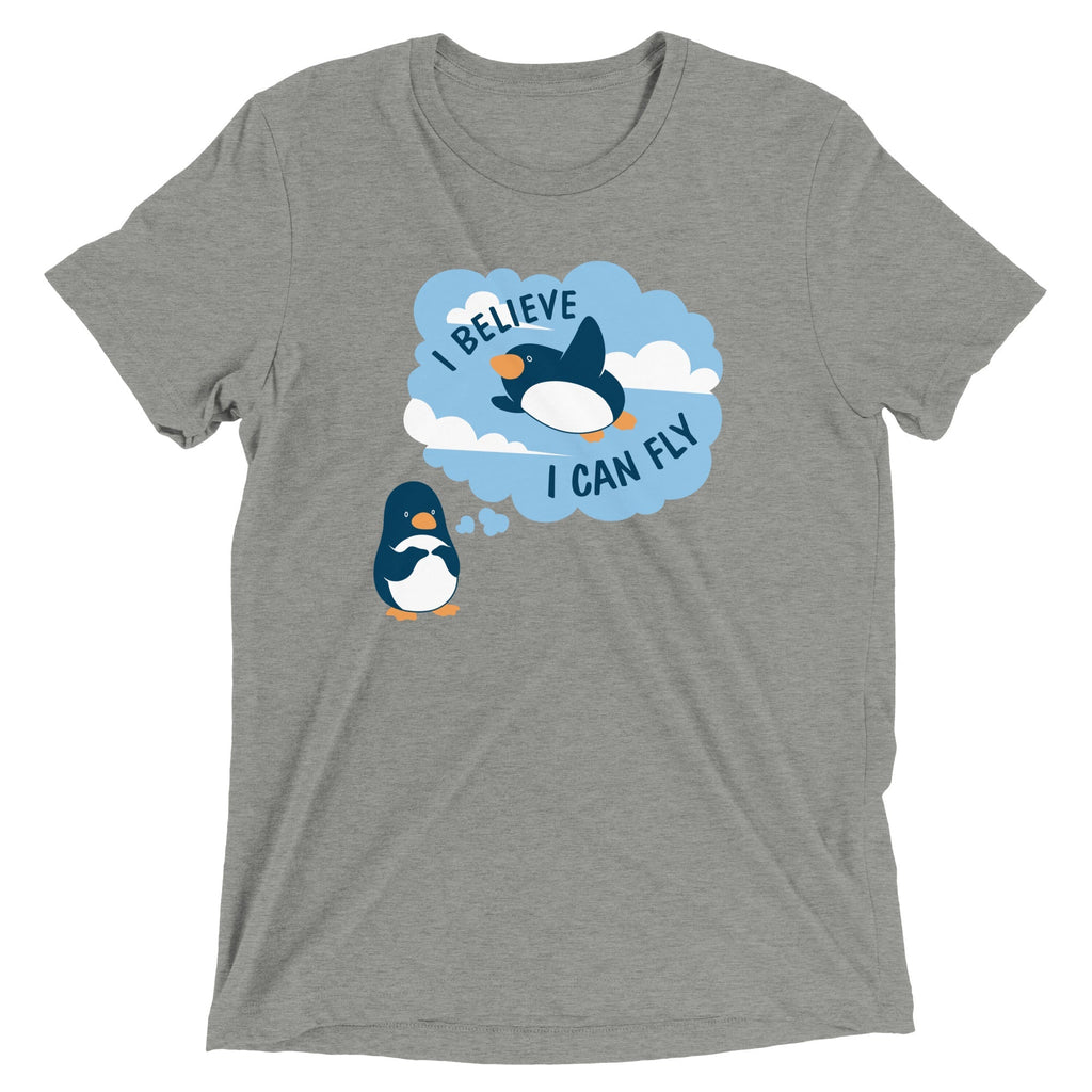 I Believe I Can Fly Men's Tri-Blend Tee Hoodie, Sweatshirt | CoreVibeTees.com (Image 1)