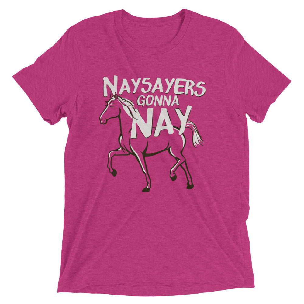 Nay Sayers Gonna Nay Men's Tri-Blend Tee Hoodie, Sweatshirt | CoreVibeTees.com (Image 2)