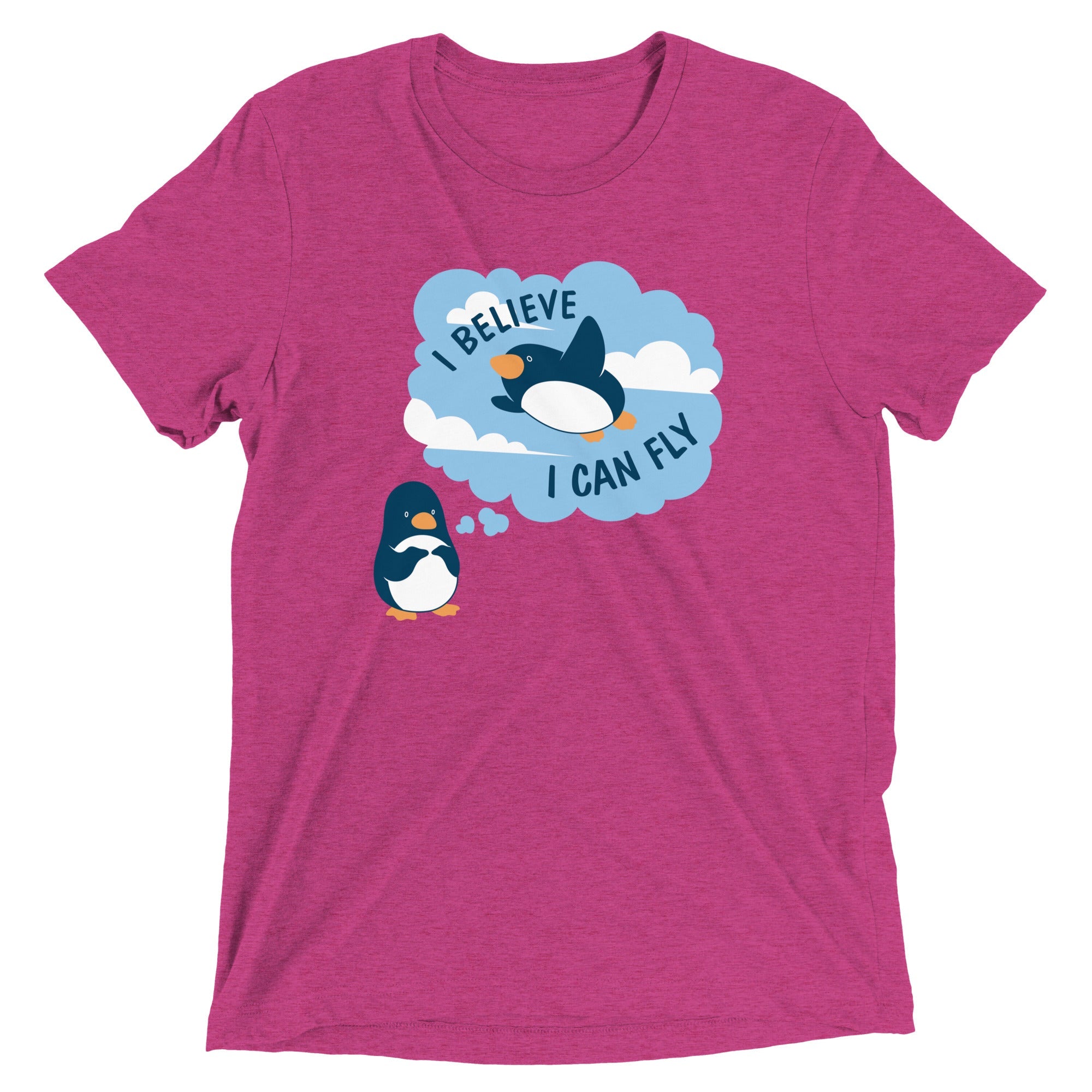 I Believe I Can Fly Men's Tri-Blend Tee Hoodie, Sweatshirt | CoreVibeTees.com (Image 2)