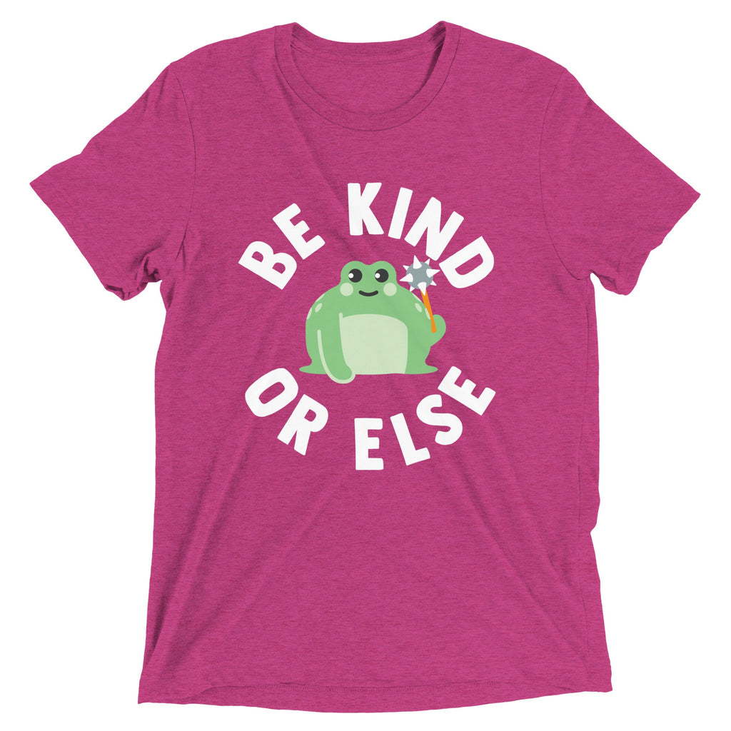 Be Kind Or Else Men's Tri-Blend Tee Hoodie, Sweatshirt | CoreVibeTees.com (Image 4)