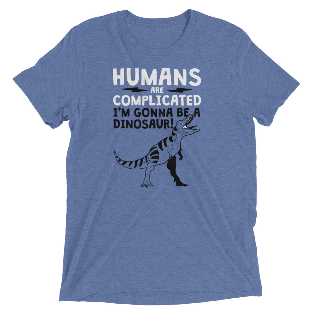 Humans Are Complicated Men's Tri-Blend Tee Hoodie, Sweatshirt | CoreVibeTees.com (Image 3)