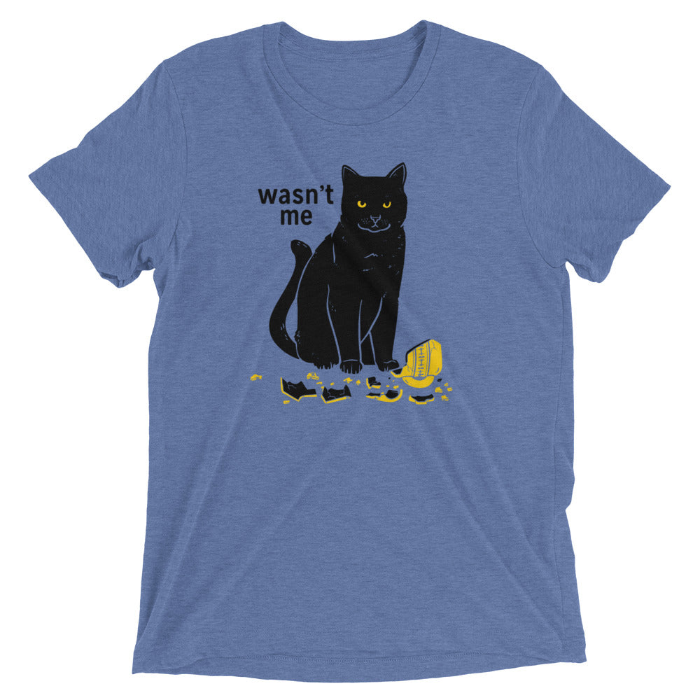 Wasn't Me Men's Tri-Blend Tee Hoodie, Sweatshirt | CoreVibeTees.com (Image 2)