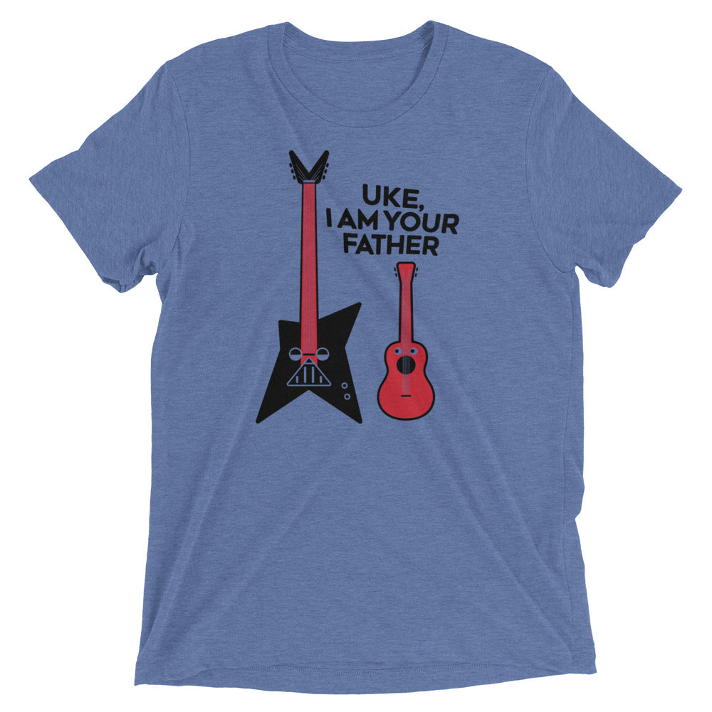 Uke, I Am Your Father Men's Tri-Blend Tee Hoodie, Sweatshirt | CoreVibeTees.com (Image 2)
