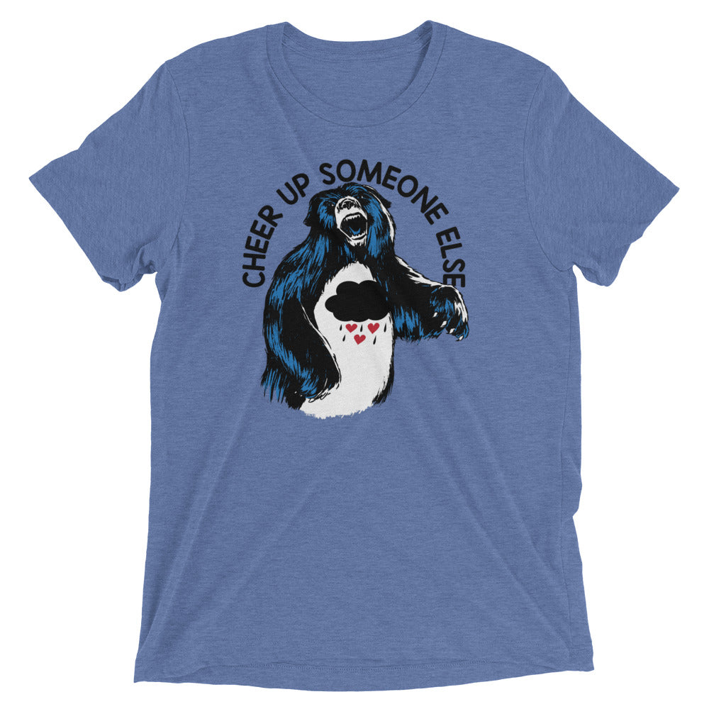 Cheer Up Someone Else Men's Tri-Blend Tee Hoodie, Sweatshirt | CoreVibeTees.com (Image 2)