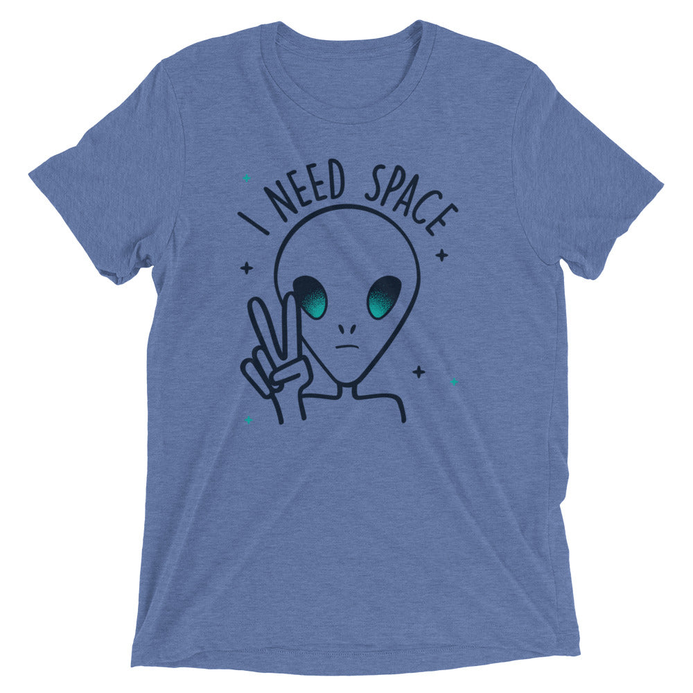I Need Space Men's Tri-Blend Tee Hoodie, Sweatshirt | CoreVibeTees.com (Image 2)