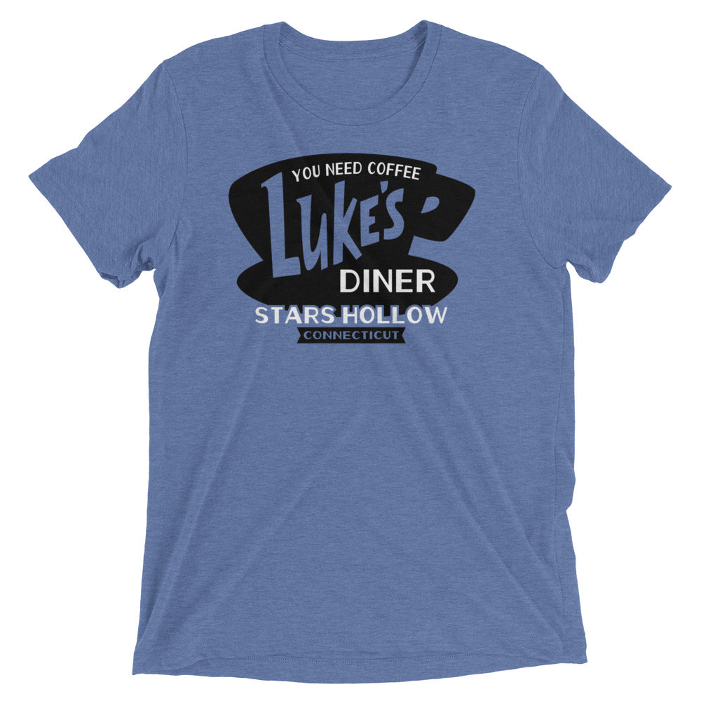 Luke's Diner Men's Tri-Blend Tee Hoodie, Sweatshirt | CoreVibeTees.com (Image 3)