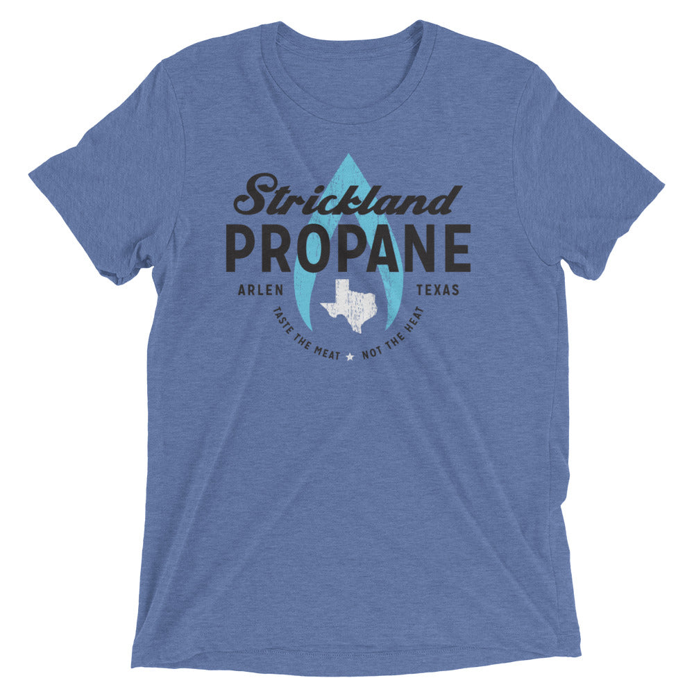 Strickland Propane Men's Tri-Blend Tee Hoodie, Sweatshirt | CoreVibeTees.com (Image 4)