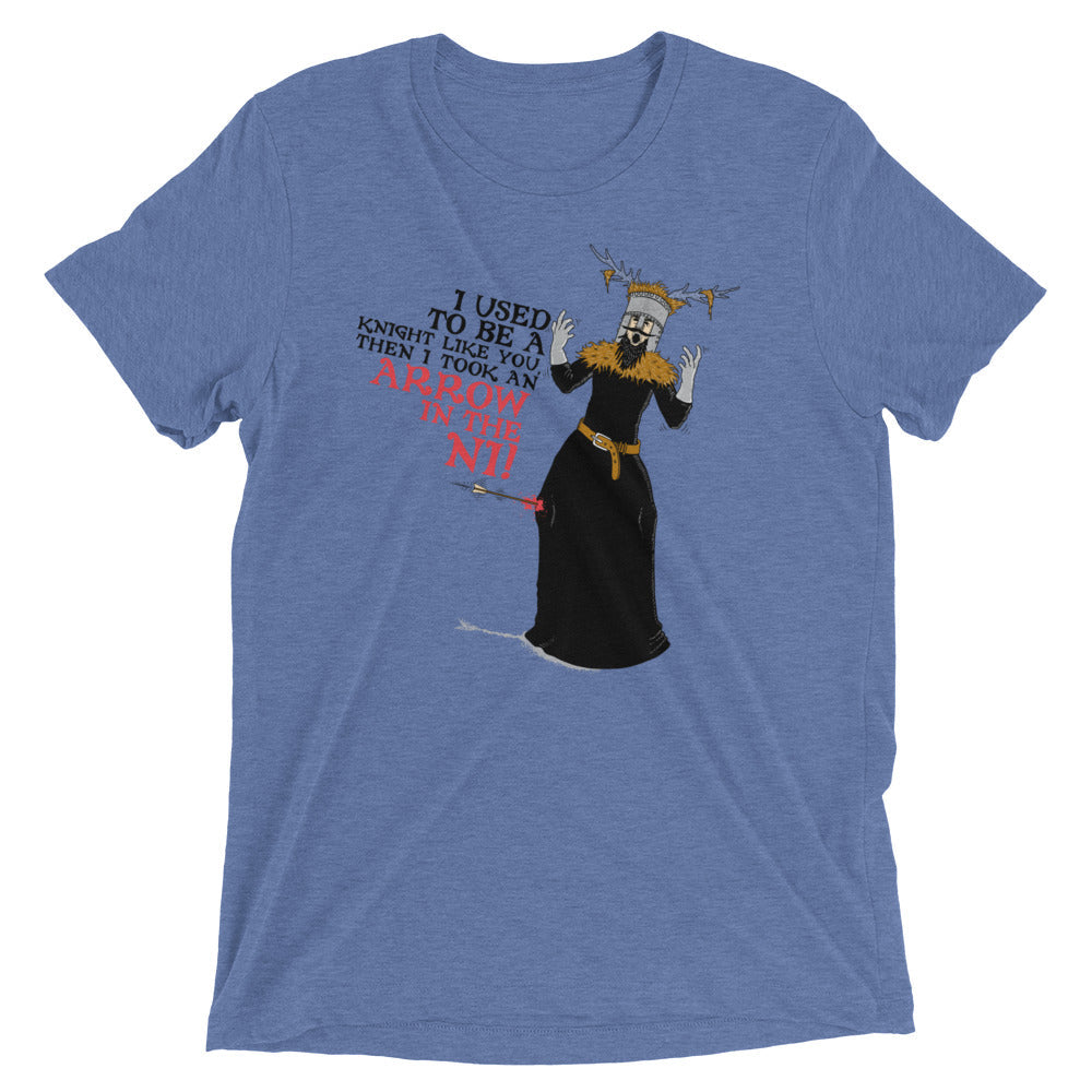 An Arrow In The Ni Men's Tri-Blend Tee Hoodie, Sweatshirt | CoreVibeTees.com (Image 2)