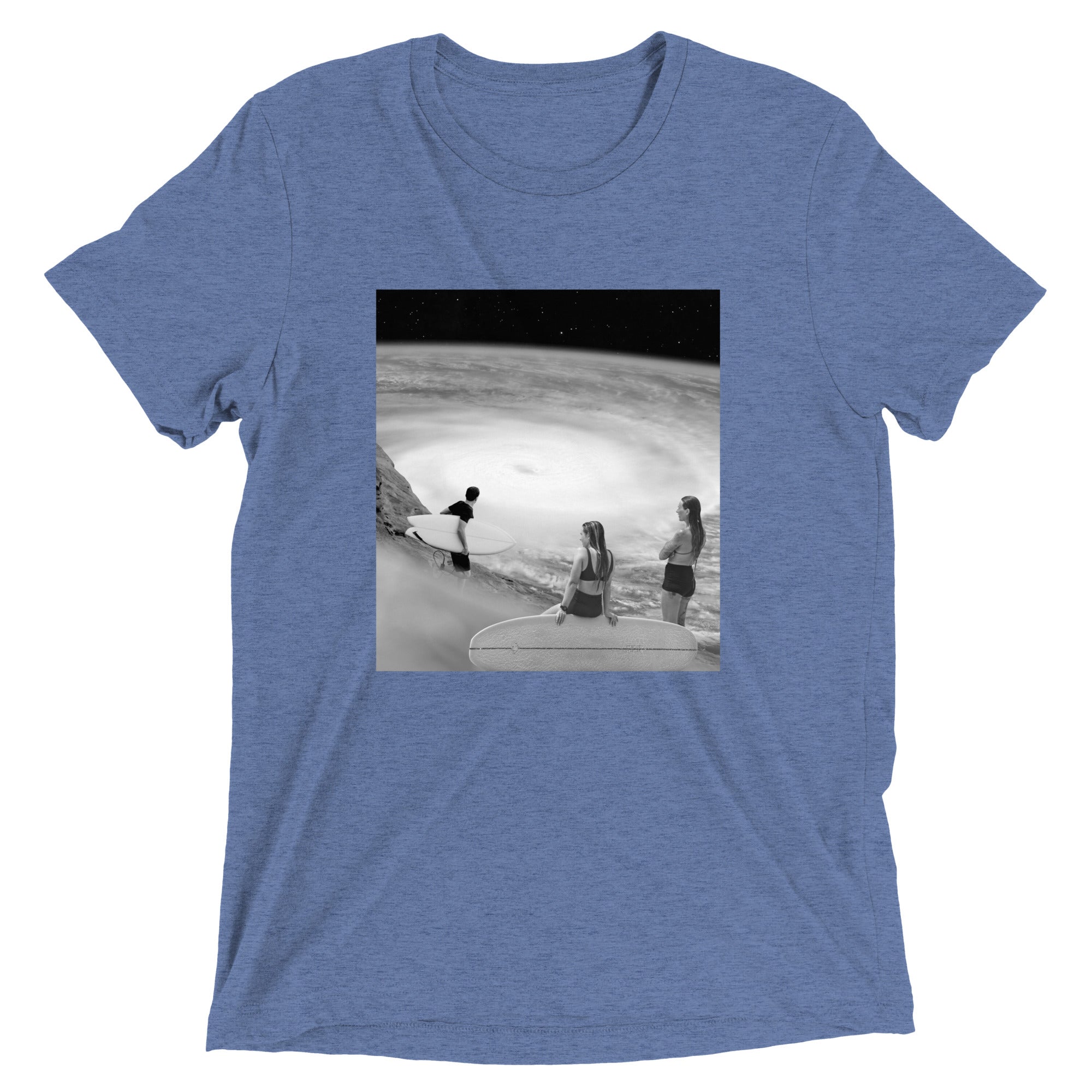 Surf's Up Men's Tri-Blend Tee Hoodie, Sweatshirt | CoreVibeTees.com (Image 5)