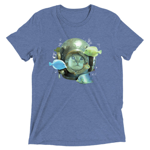 20,000 Purrrs Under The Sea Men's Tri-Blend Tee Hoodie, Sweatshirt | CoreVibeTees.com (Image 1)