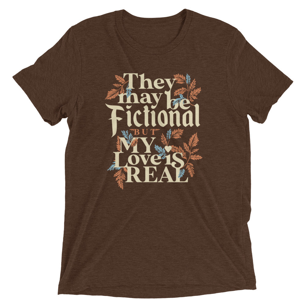 They May Be Fictional But My Love Is Real Men's Tri-Blend Tee Hoodie, Sweatshirt | CoreVibeTees.com (Image 3)