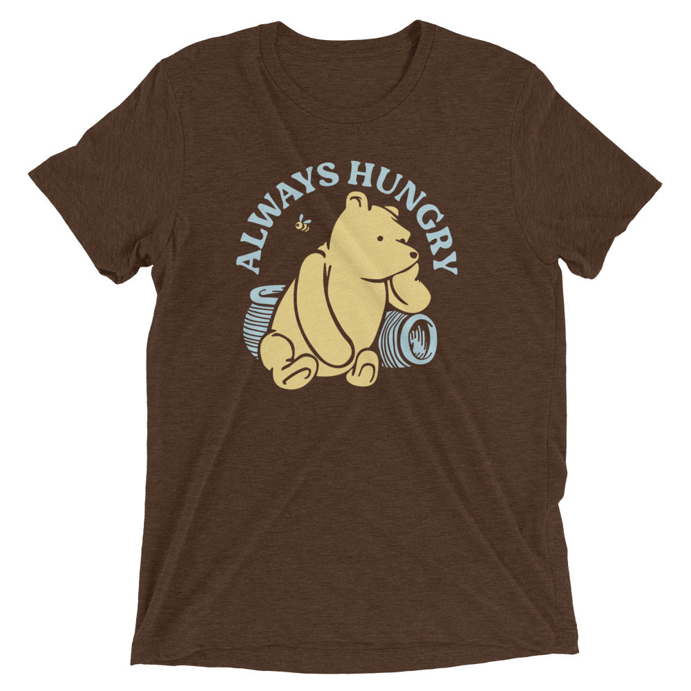 Always Hungry Men's Tri-Blend Tee Hoodie, Sweatshirt | CoreVibeTees.com (Image 4)